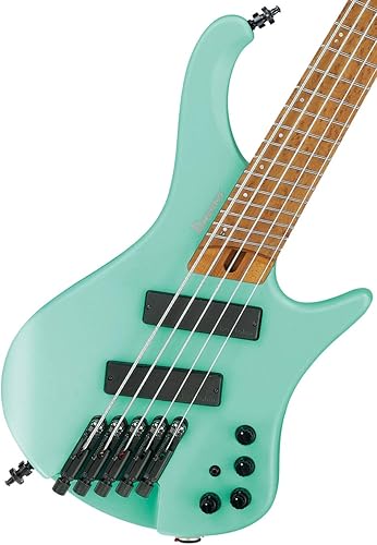 Ibanez EHB - Guitarra multiescala de 5 cuerdas y 24 trastes (diestros, espuma de mar verde mate) disponible en Yaxa Colombia