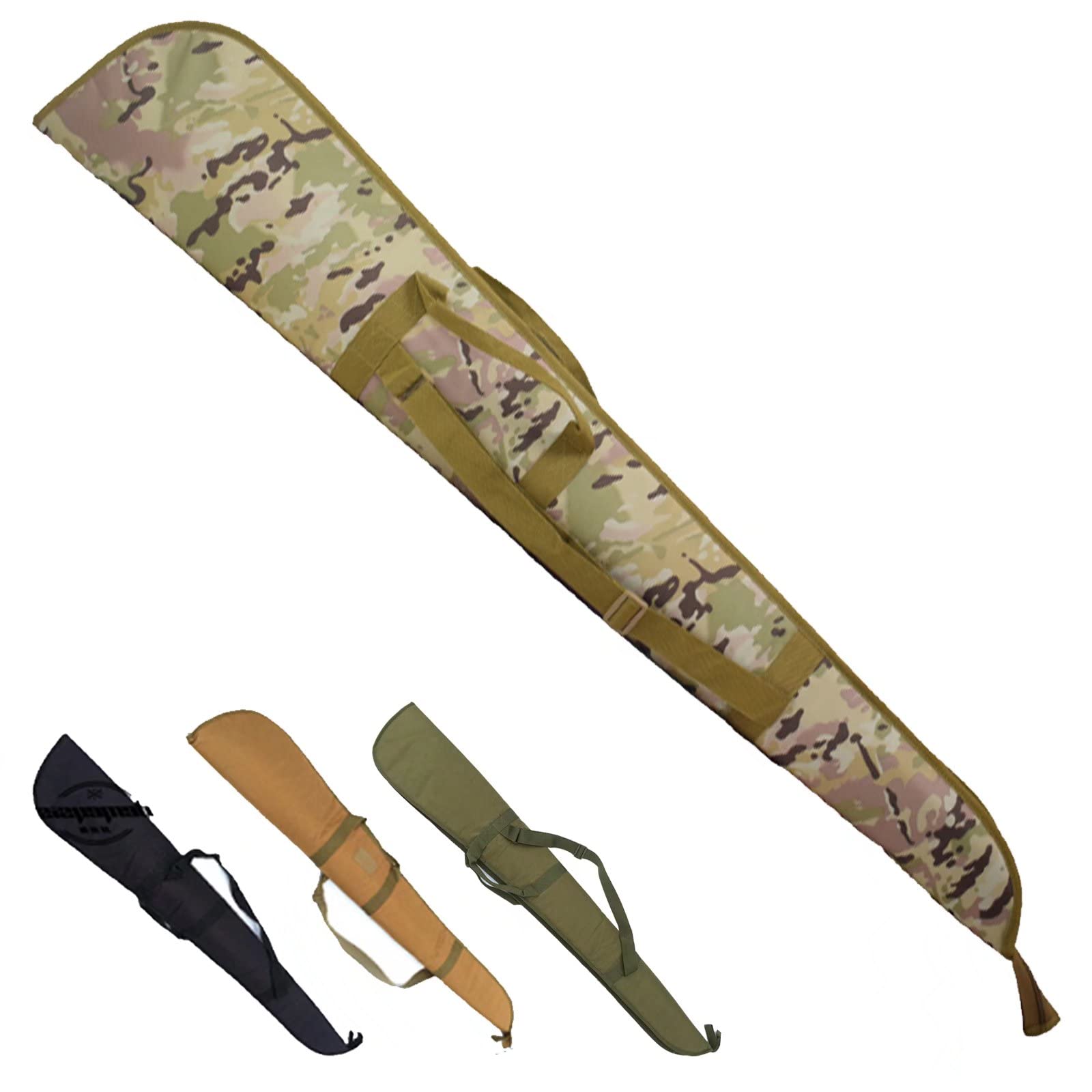 Funda para Pistola, Funda para Rifle, Pistolas largas, Funda para Pistola Larga, Funda Acolchada para Pesca, con Correa para el Hombro para Rifles y escopetas de hasta 132 cm Dispo