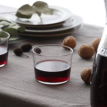 Amazon | 木村硝子店 ソバ 6脚セット (7oz) 透明 | 木村硝子店