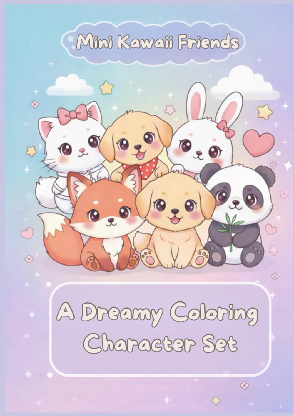 Mini Kawaii Friends: A dreamy coloring character set