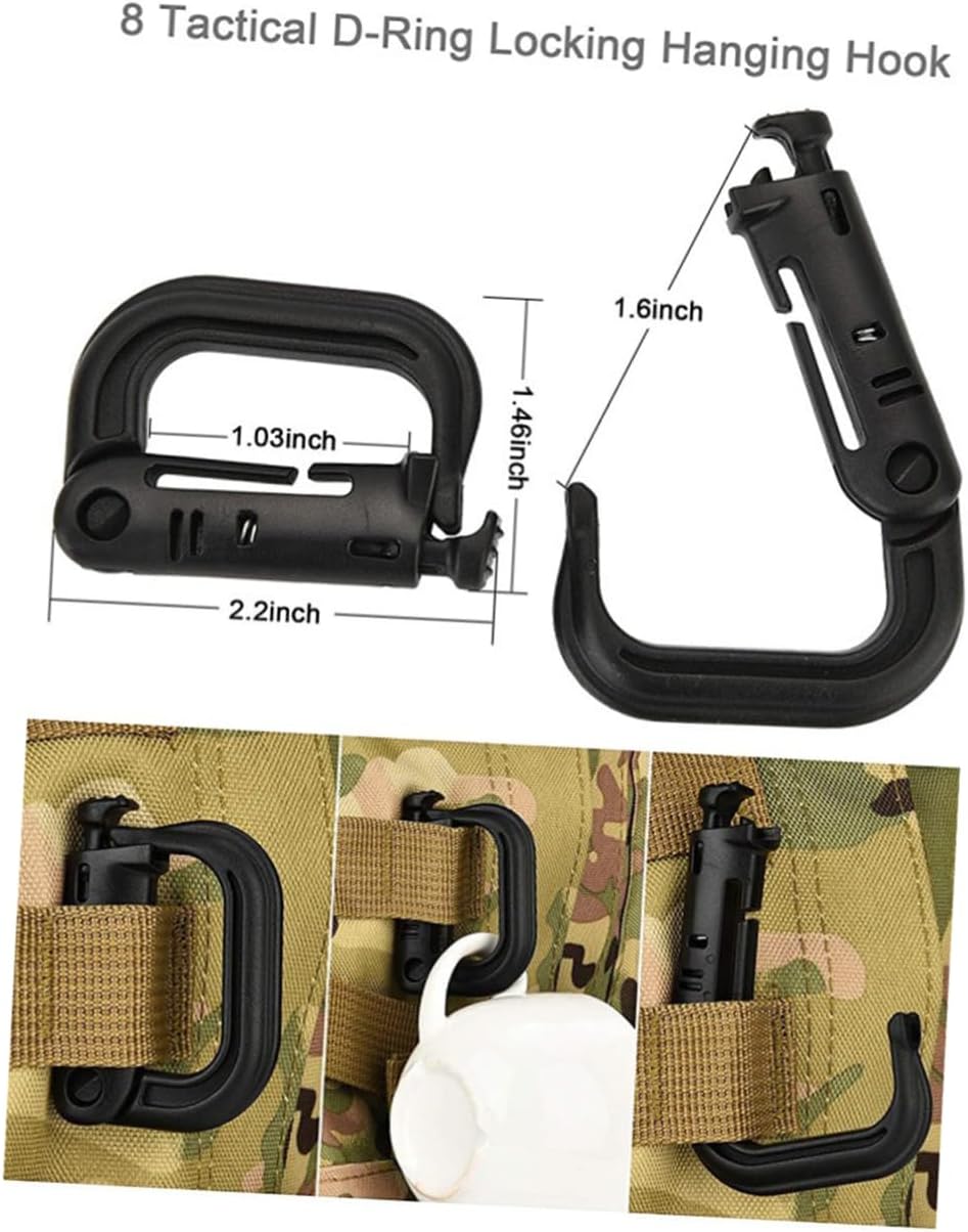 1set Backpack Accessories Set Outdoor Storage for Camping and Hiking Black