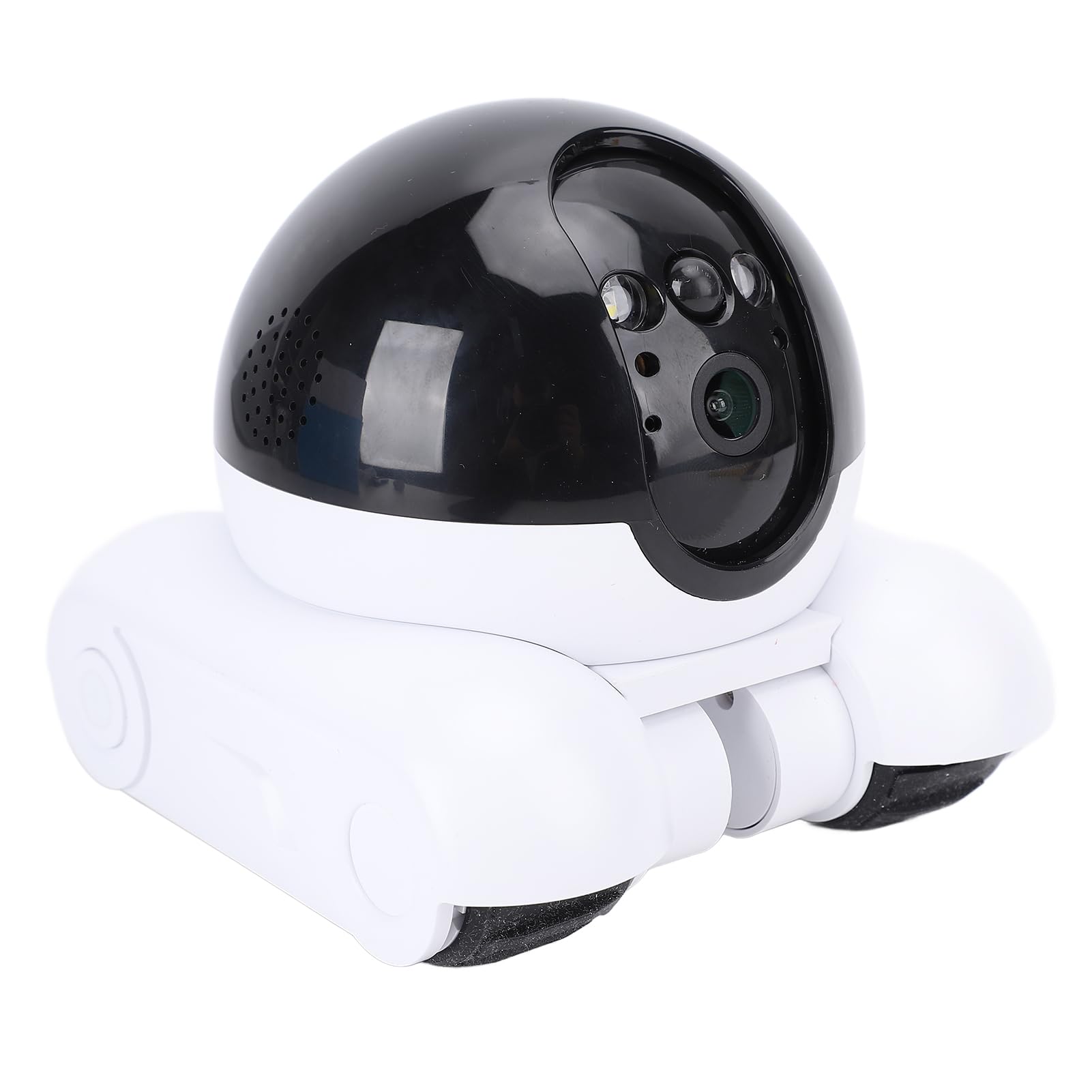 Yosoo Health Gear Cámara para Mascotas con Ruedas, Cámara de Seguridad Interior de Doble Lente de 2 MP, Inteligente WiFi 1080P para Mascotas, Control Remoto de Conversación Bidireccional,