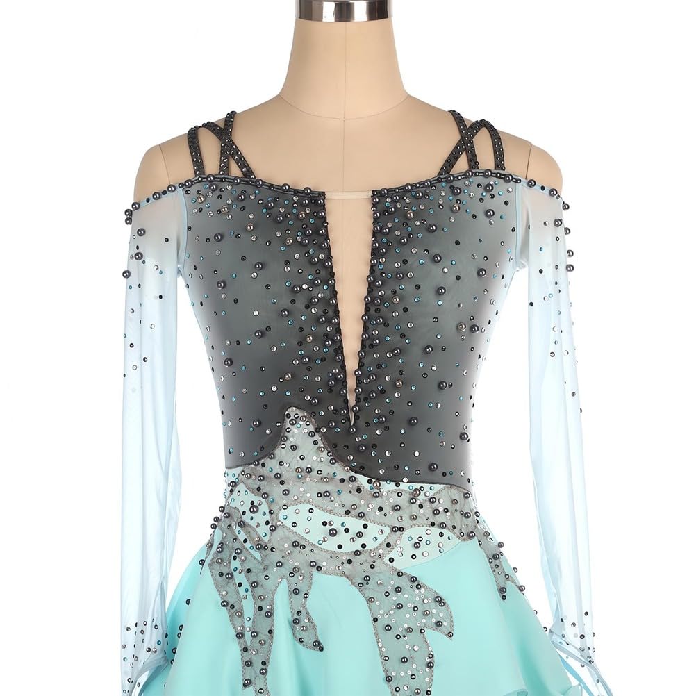 Uniforme De CompeticióN De Patinaje sobre Hielo, Ropa De Patinaje ArtíStico para Adultos, Ropa De Patinaje para NiñAs Y NiñOs, Uniforme De CompeticióN