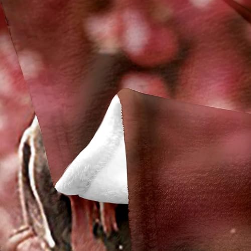 Miniatura 5 de Castle Fairy Western Horse - Manta de cama para todas las estaciones, manta rústica de felpa con flores rosadas, manta de franela de animales estilo