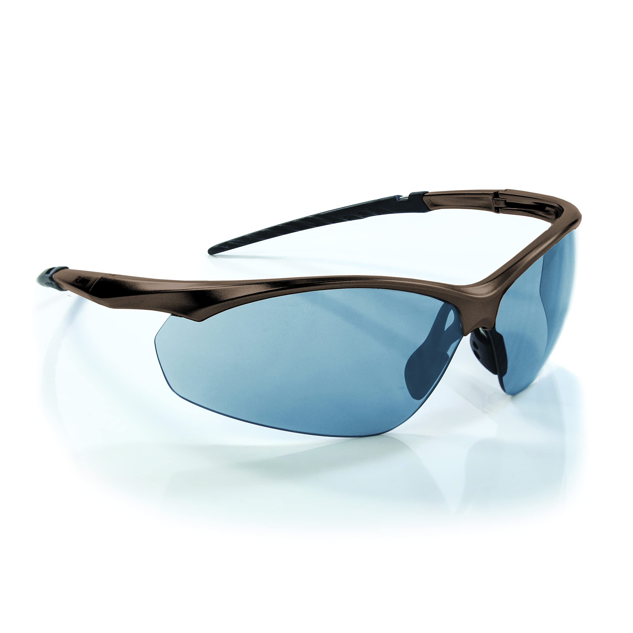 Riley Steer Safety Glasses with Bronze Frame UV and Fog Resistant Protective Work Eyewear… (Polarised Lens)