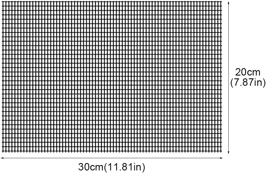 Xiaokeis 5pcs Flower Pot Hole Mesh Pad, 7.87 x 11.81inch Bonsai Mesh Drainage Screens Plant Pot Drainage Meshs Plant Screen Meshs, DIY Drainages Netting Pots Bottom Grid Mat(Color:Black) image 2