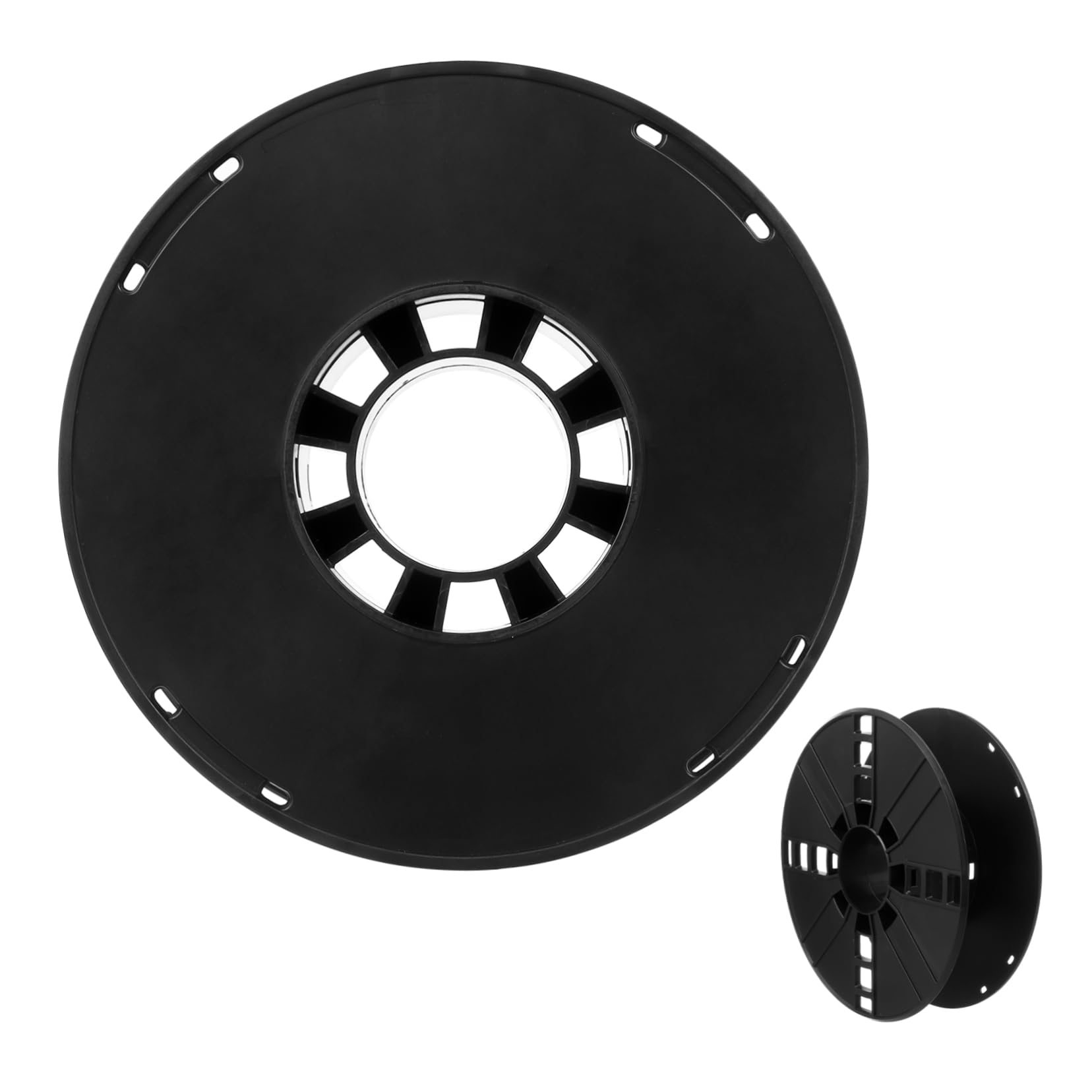 IWOWHERO Cord Storage Reel Lightweight Durable Cable Organizer for Camping Motorhome Black Hollow Design for All Cables Leads Compact and Portable