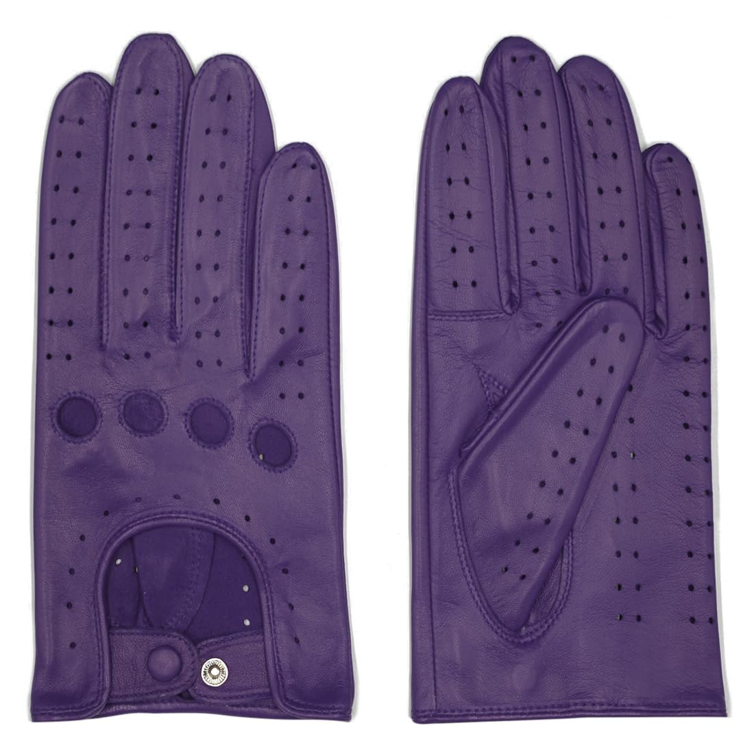Harssidanzar Guanti da guida in pelle estivi da donna Guanti da guida in pelle di agnello GL009EUA
