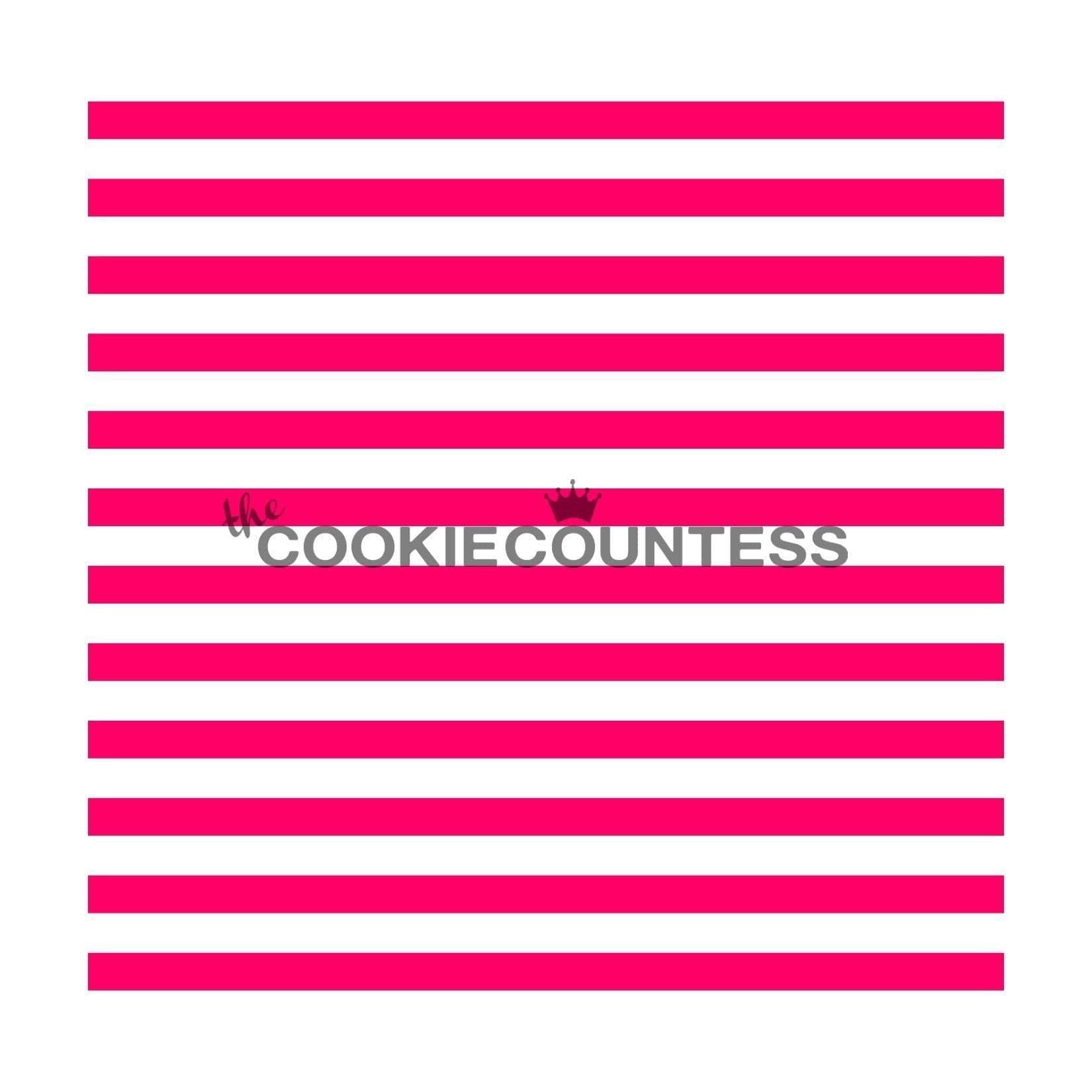 The Cookie Countess Narrow Stripe Stencil