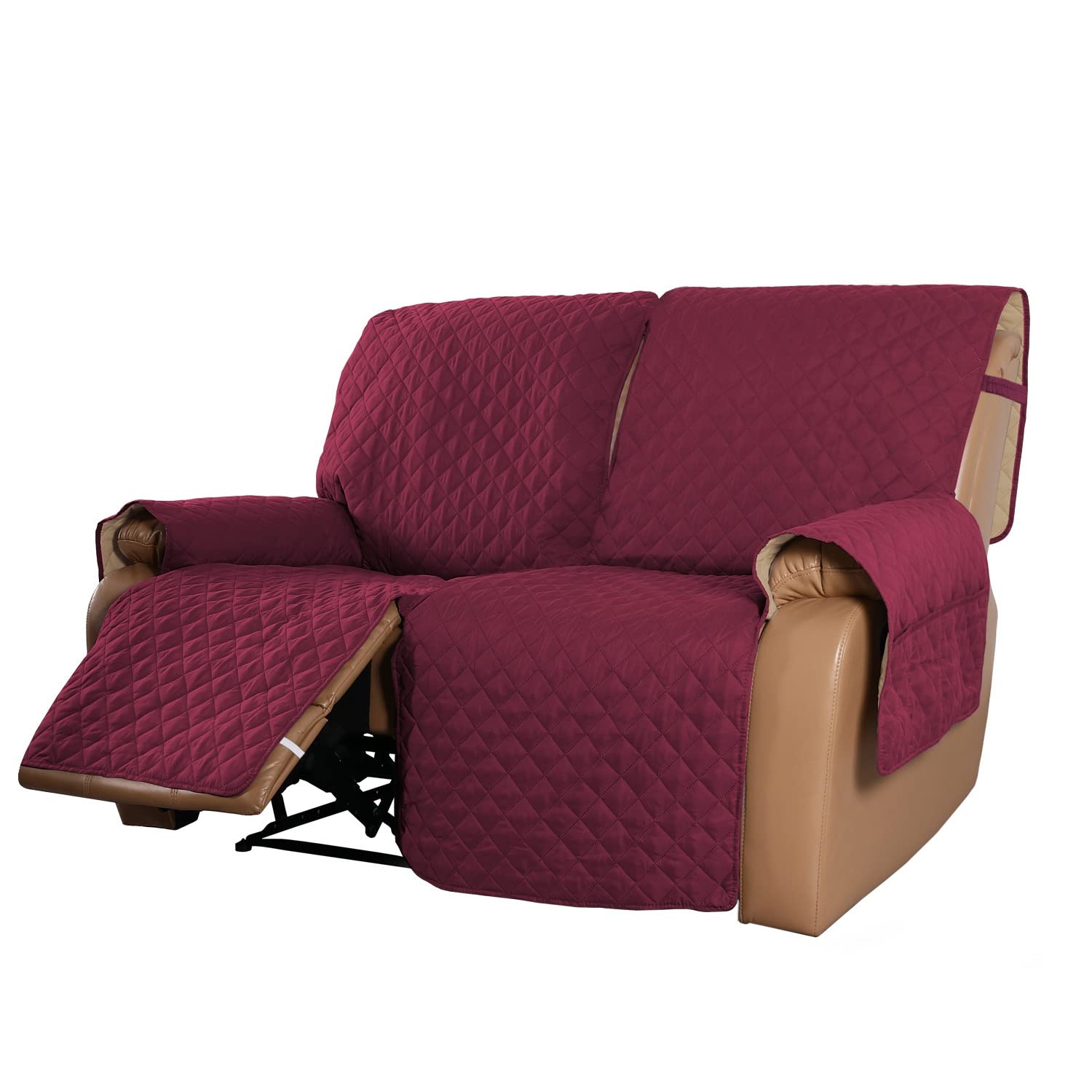 Funda Cubre Sillón Relax Impermeable, Protecto Sofá Acolchado Reversible de 1/2/3 Cojines, Universal Protector para Sillón Reclinable Cubierta Antimanchas (Color : #5, Size : 2 plazas)