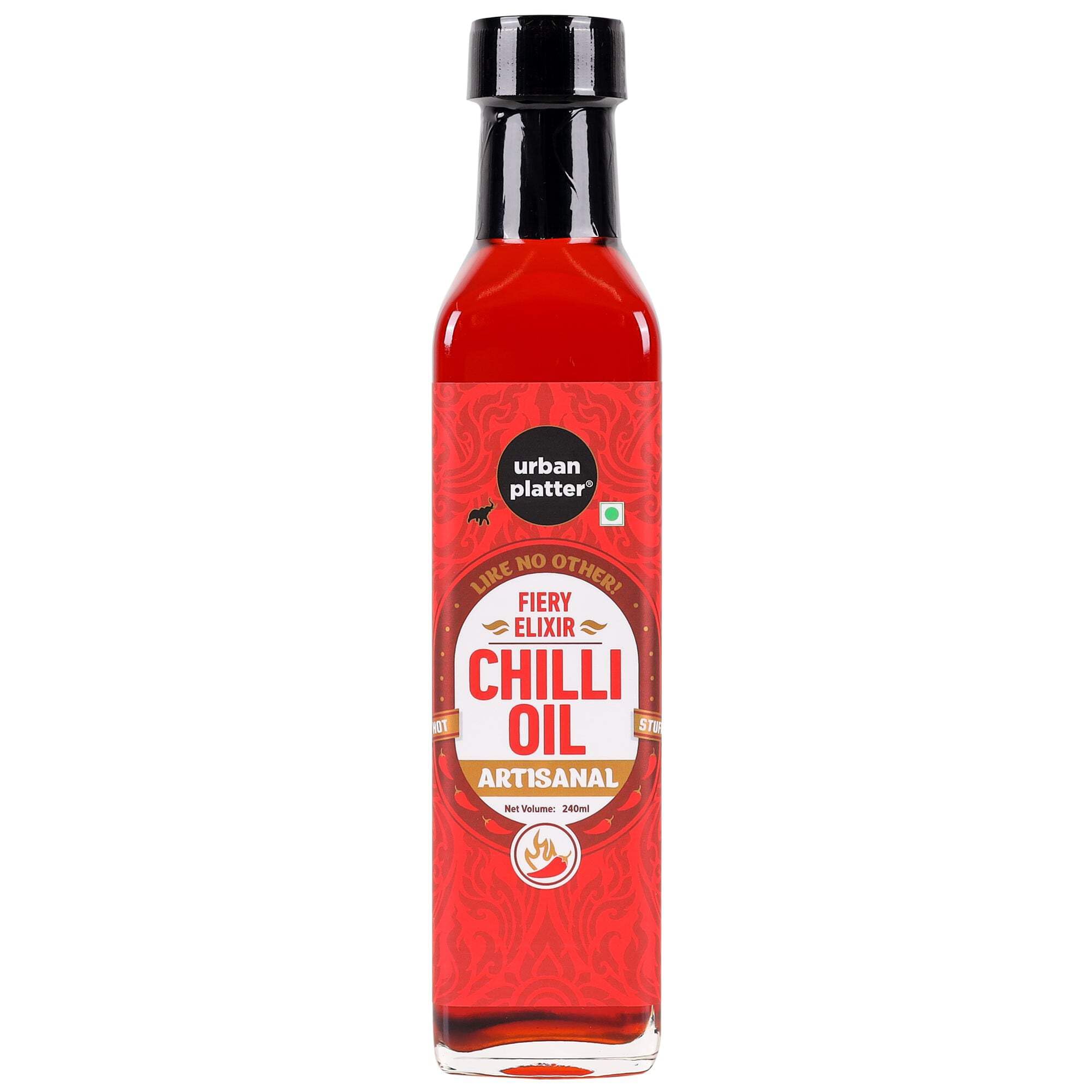 Chilli Oil, 240ml (Condiment, Hot and Spicy, Peppers and Spices Infused Oil, Add to pastas, Pizzas, Salads, soups)