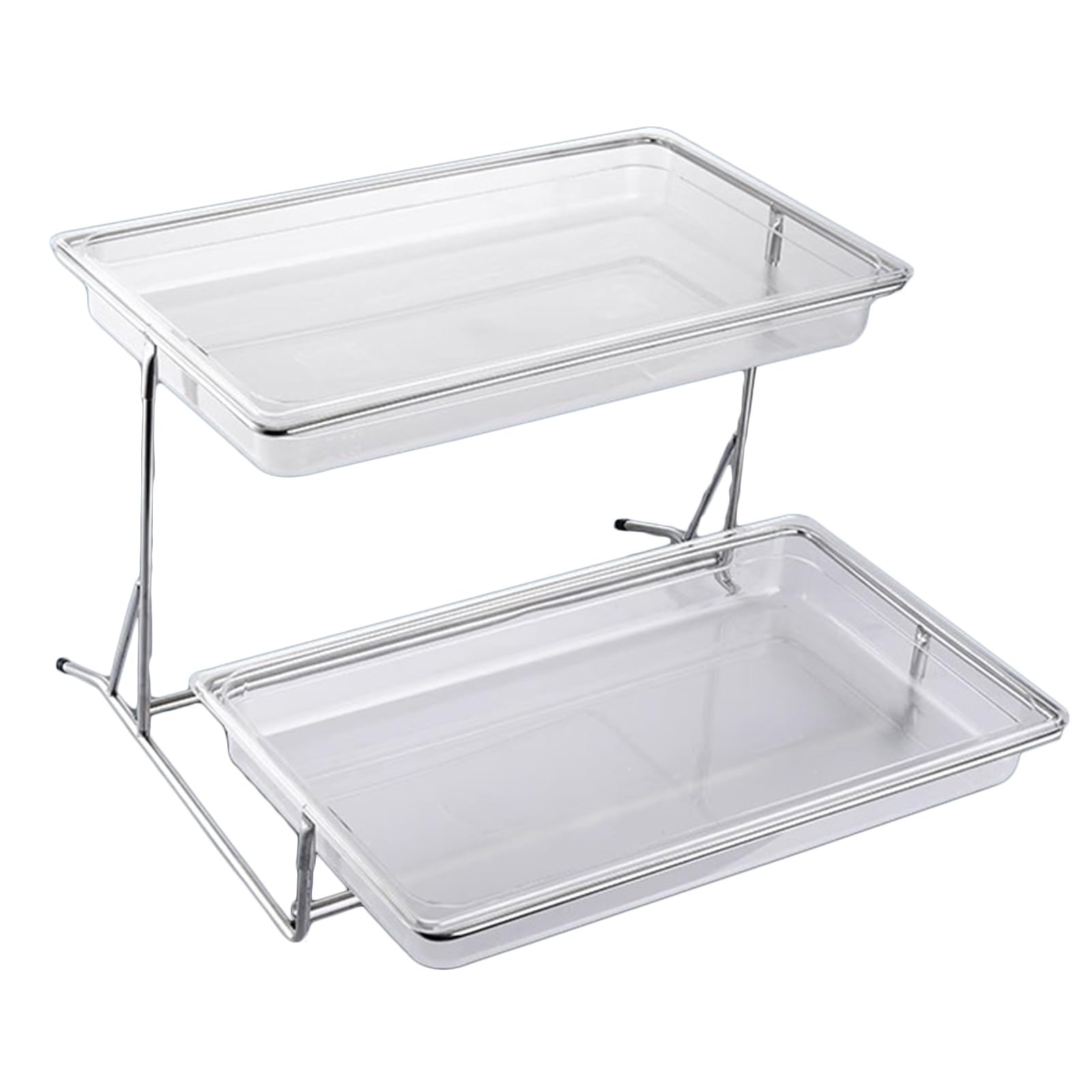 KLerDH Dessert Stand, for Parties Buffet Display Stand for IceDesserts & Fruits Condiment Dispenser 53x52x46cm(Transparent,A 53x52x46cm)