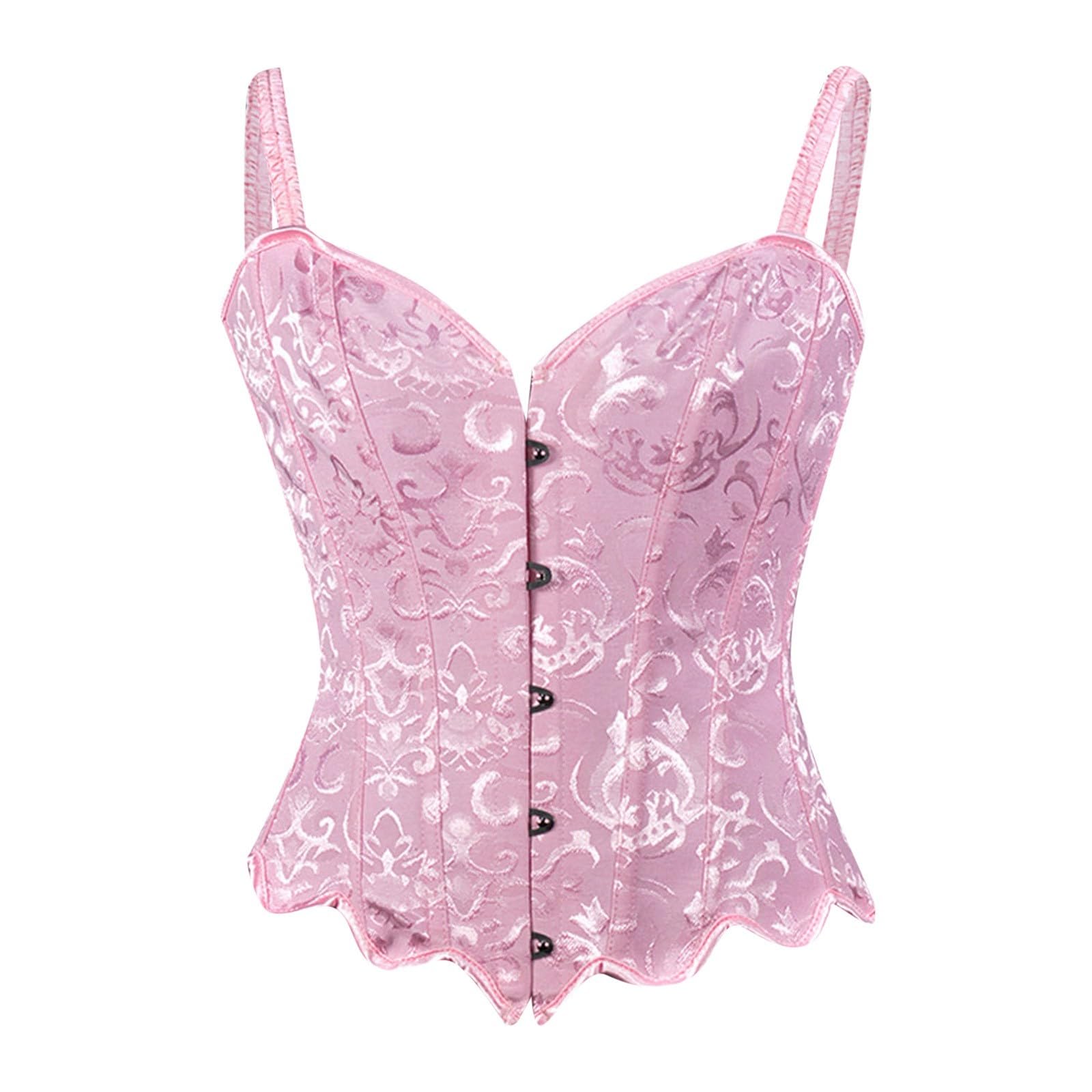Genérico Corsé con tirantes ajustables y ligas de sujeción realza el busto con varillas internas para una silueta estilizada lencería femenina ideal para modelar curvas