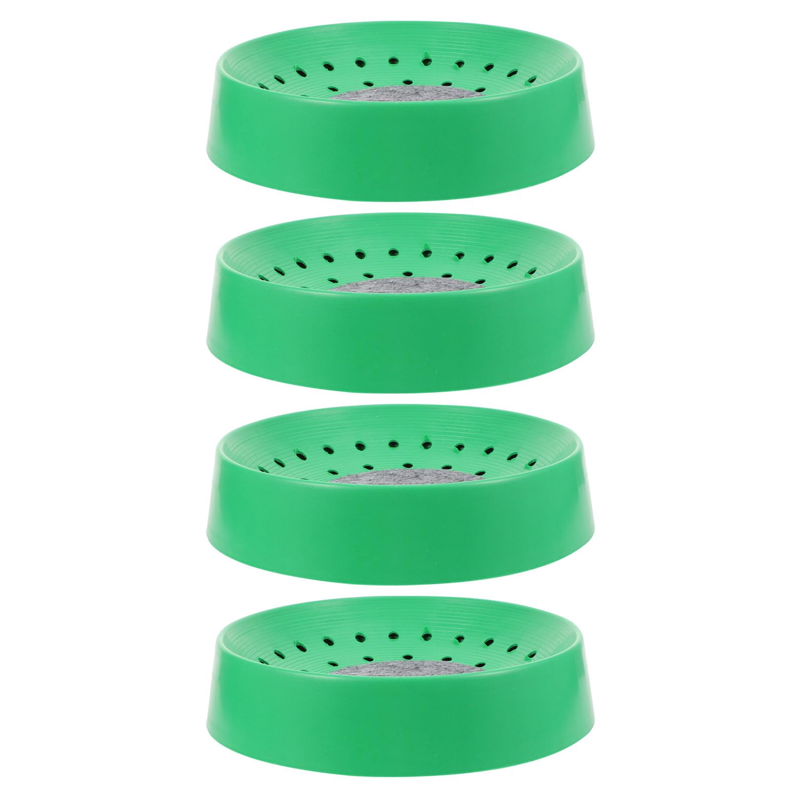 STOBAZA 4pcs Plastic Pigeon Nesting Bowls for Doves and Pigeons with Breathable and Washable Design, Green Bird Egg Breeding Bowls Suitable for Birdcage Accessories