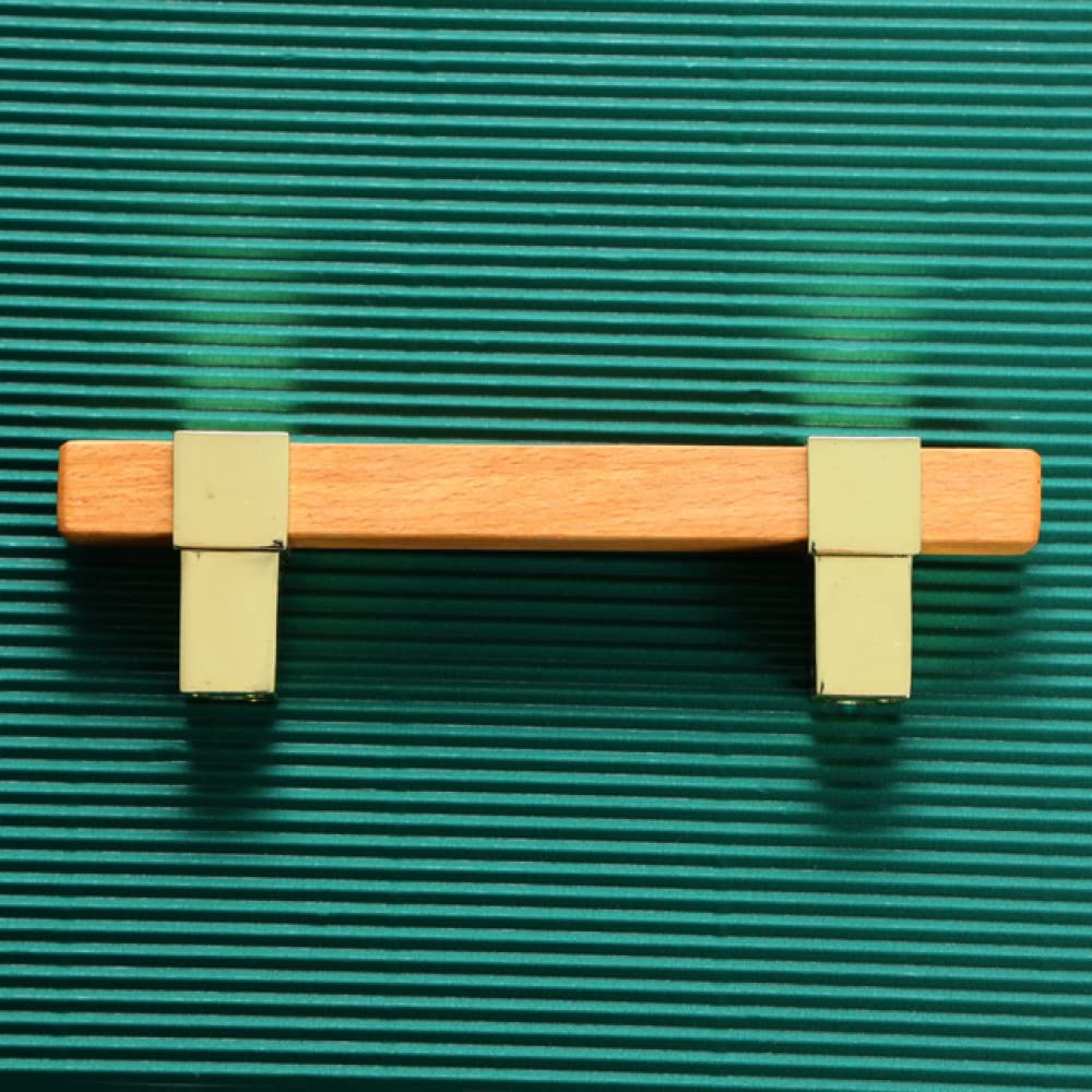 Boutons d'armoires de cuisine dorés pour harmoniser vos meubles bois