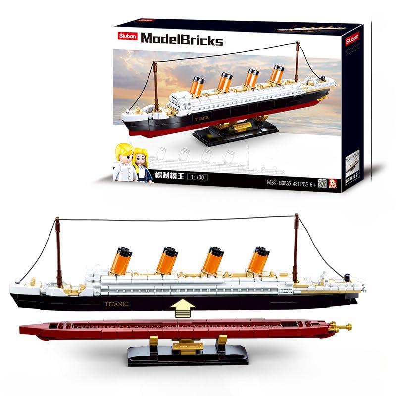 SKY LINE OCEAN Ship Building Blocks Set with Miniature Characters for Kids on Birthday, Childrens Day, Special Occasions for Boys & Girls 481+ Pcs with (6-Month Structural Warranty) (B0CXPYGCHM) Amazon Price History, Amazon Price Tracker