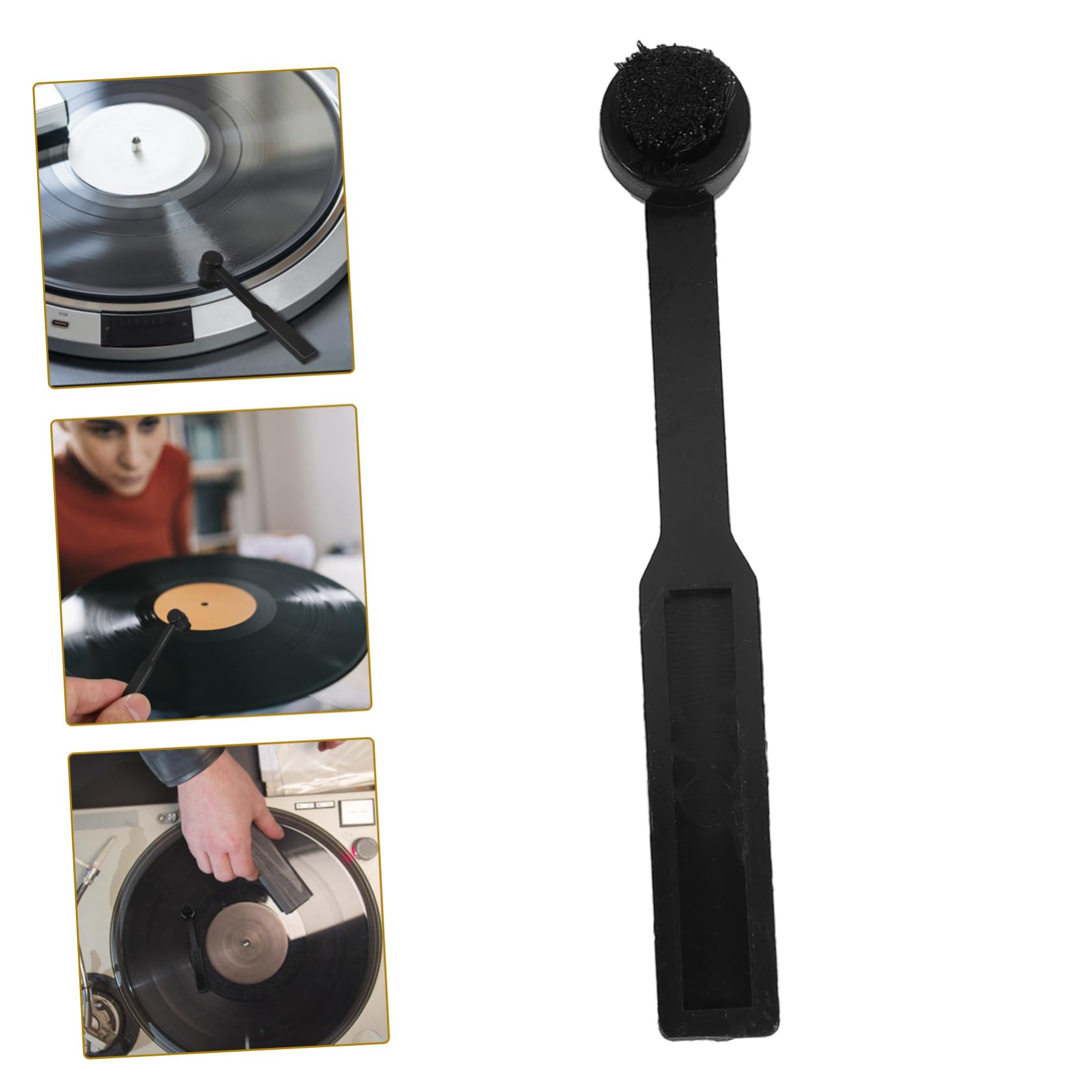 VICASKY 5piezas Cepillo Limpiador para Agujas De Discos De Vinilo Cepillo Antiestático para Limpieza Rápida y Eficaz Mejora La Calidad De Sonido Diseño Ergonómico y Cómodo De Usar