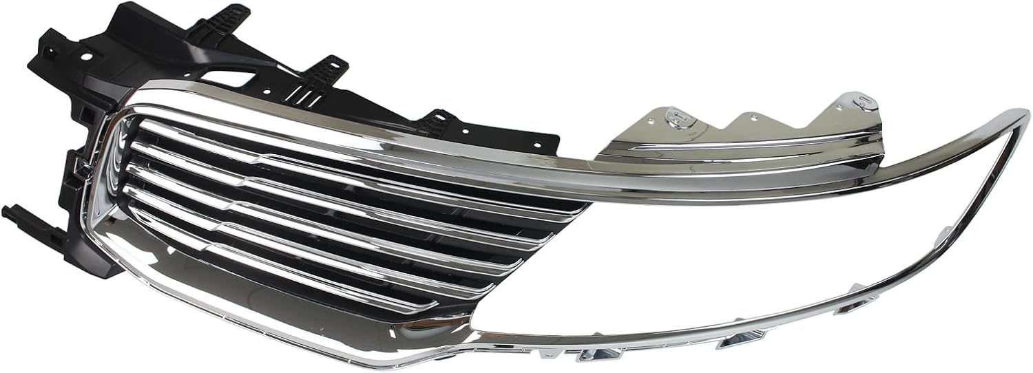 Chrome Front Upper Left Bumper Hood Grille Assembly for Lincoln MKX 2015 2016 2017 2018