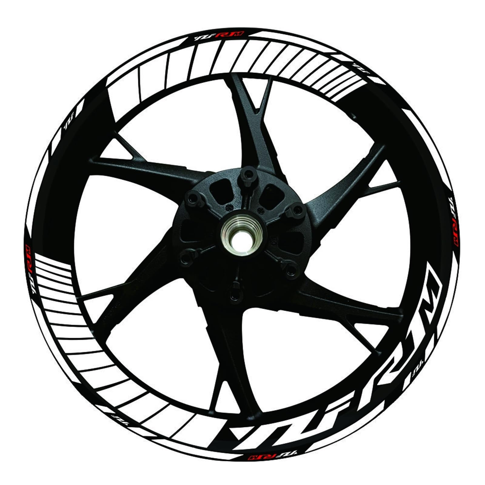 Adhesivo Reflectante para Rueda Motocicleta Cinta Franja Llanta para YZF R1 R1MR6R7 (2017 2018 2019 2020 2021 Y 2022)(Set Meal 16)