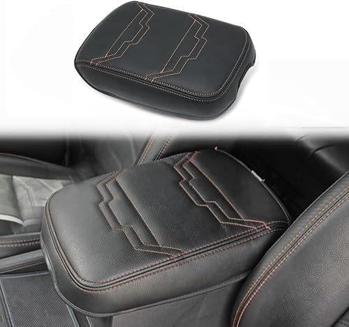 Miniatura 103 de Muslogy Funda para reposabrazos de consola central compatible con Chevy Silverado/Tahoe y GMC Sierra/Yukon 2007-2013, cojín para reposabrazos