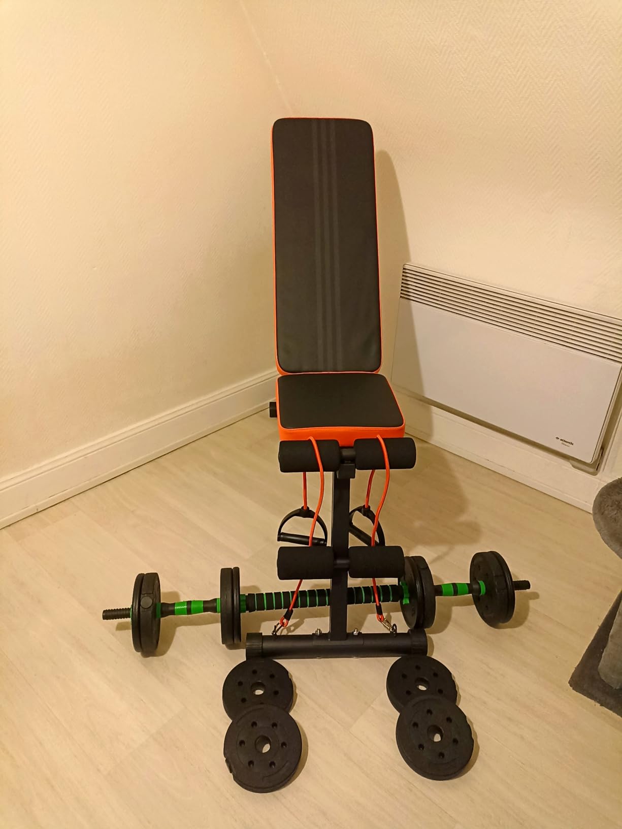 Banc De Musculation Réglable JK Fitness 6030 – Noir – Neuf
