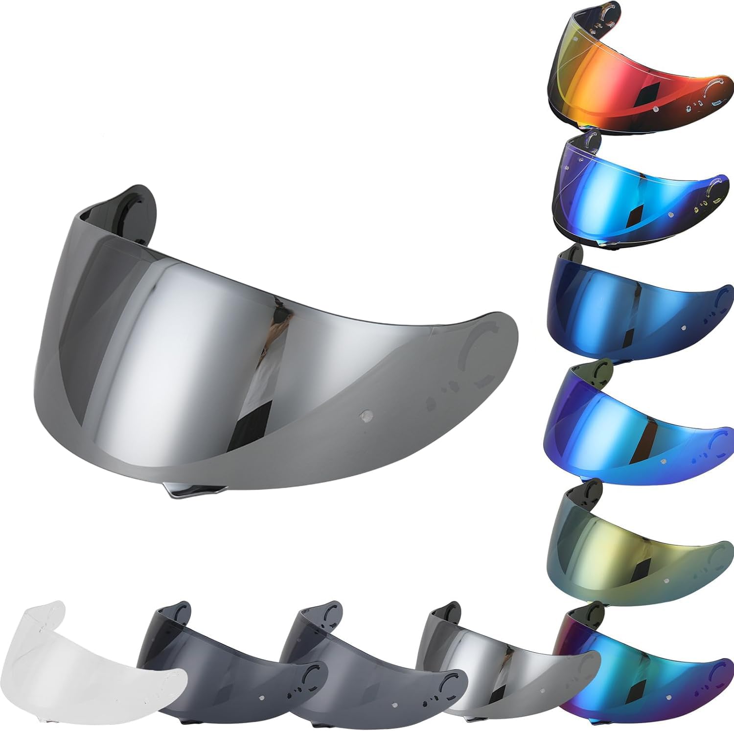 Amazon | オートバイヘルメットシールド ミラー GT-AIR GT-AIR2共用