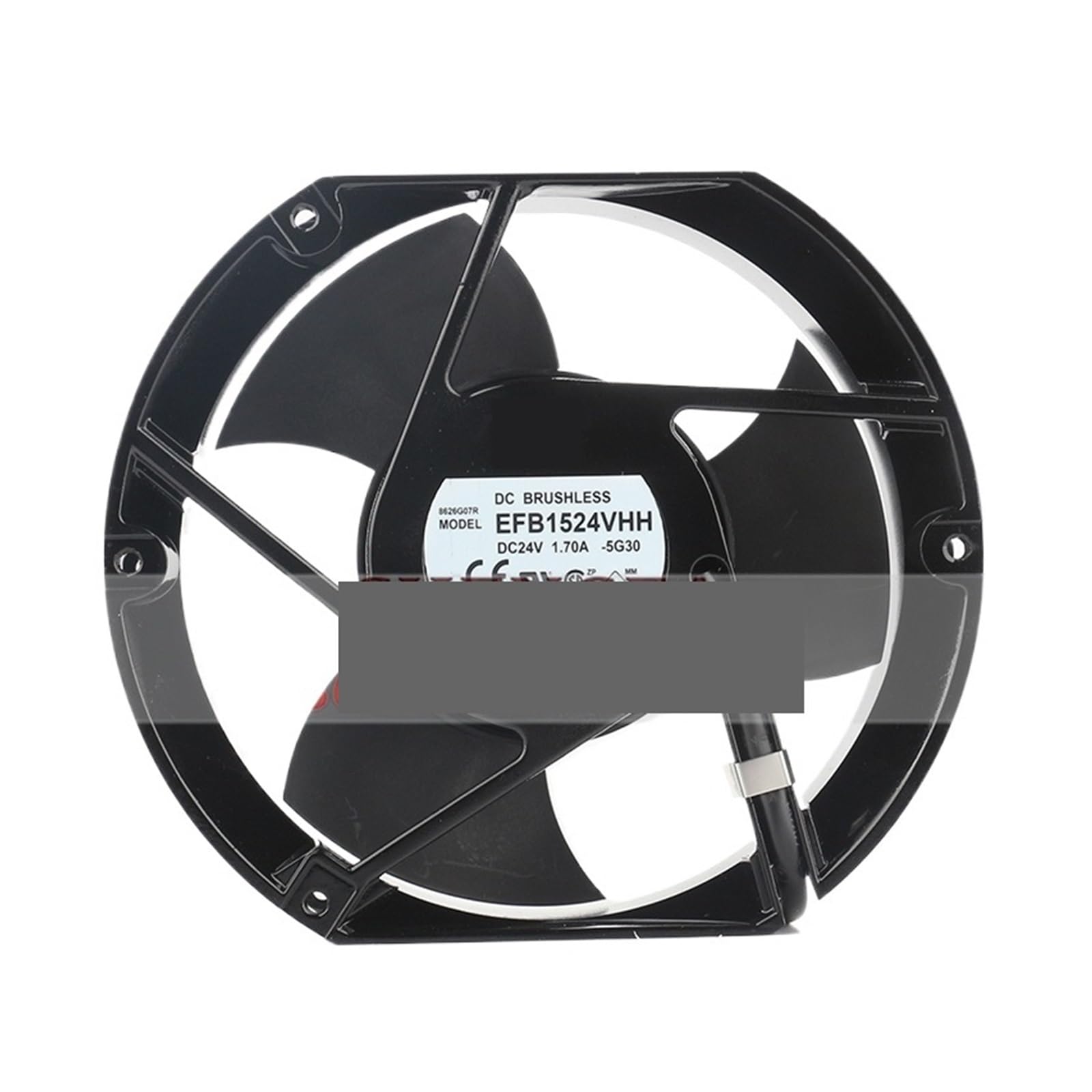 YMUGUEGH EFB1524VHH 24V DC 1.7A 3900RPM 301CFM ACS510/520 flow axial cooling fan 172X150X51mm