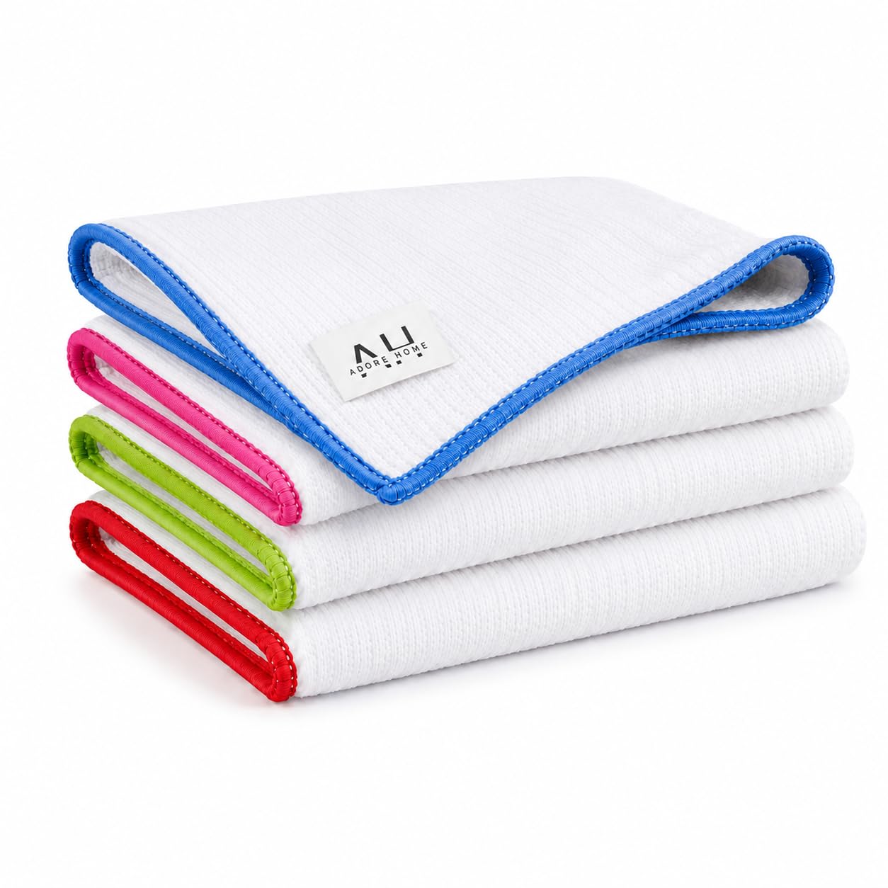 Adore Home Microfibre Cleaning Cloths Pack of 4, Lint Free Polishing