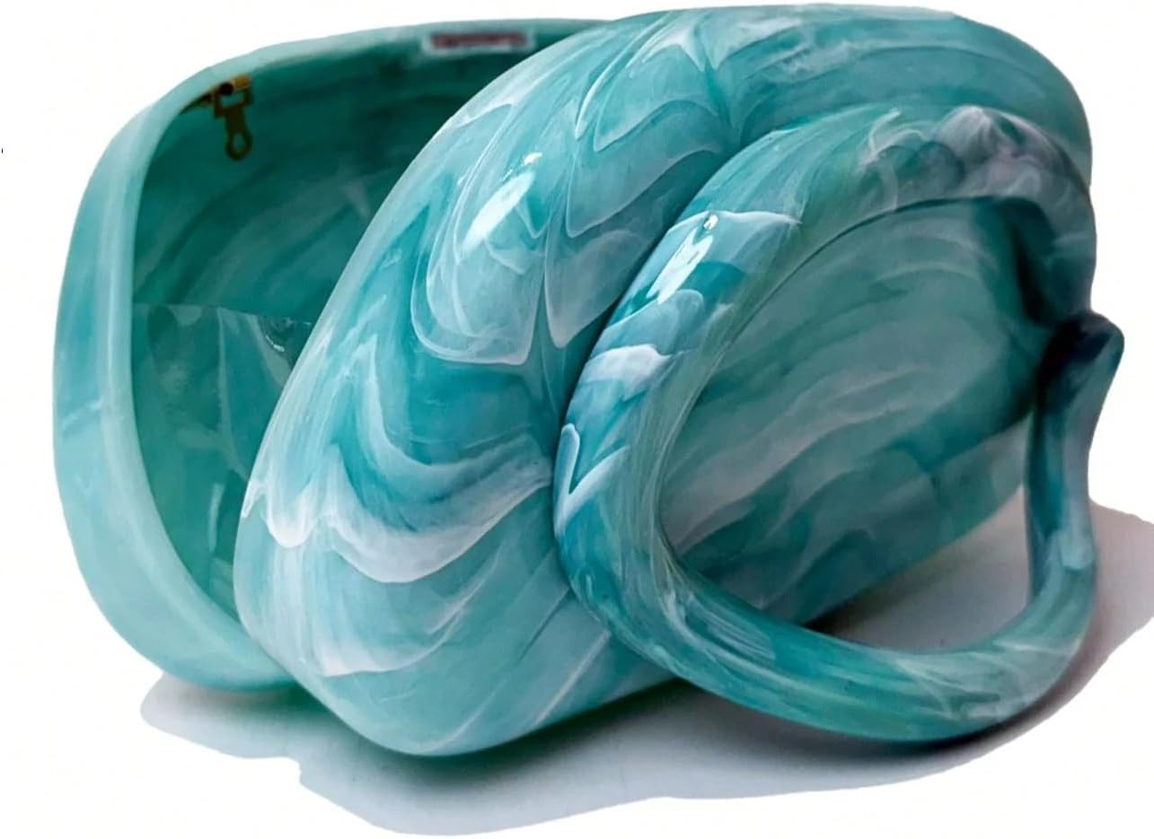 RomanticDesign Women Acrylic Metal Decor Handle Evening Clutch Purse Chic Chain Shoulder Bag for Party Prom Wedding - Image 7