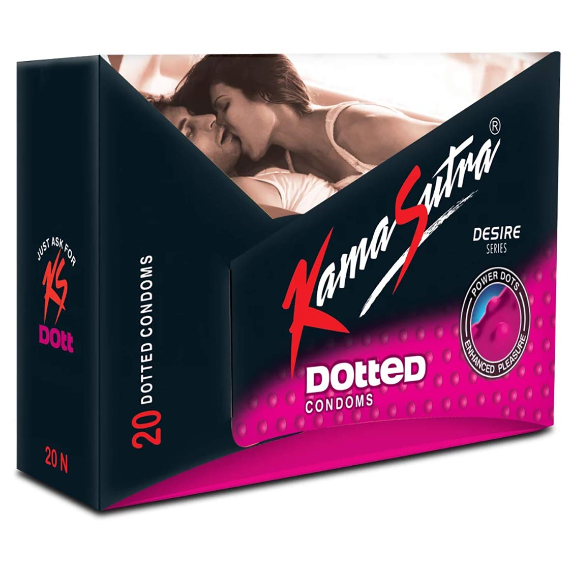 A 'KS_CONDOM' Dotted Flavour Condom Made of Natural Rubber Latex For Men(1 Pack Of 20 Condom Each)-image-31
