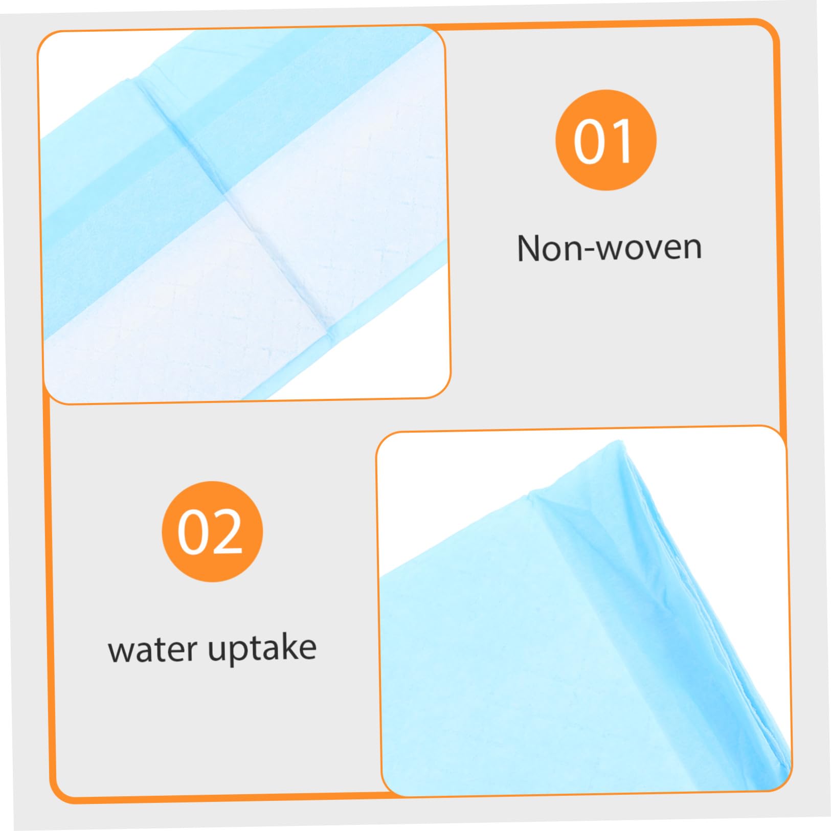 Toyvian Alèse D’Apprentissage pour Chiots Super Absorbante 60x60 Cm