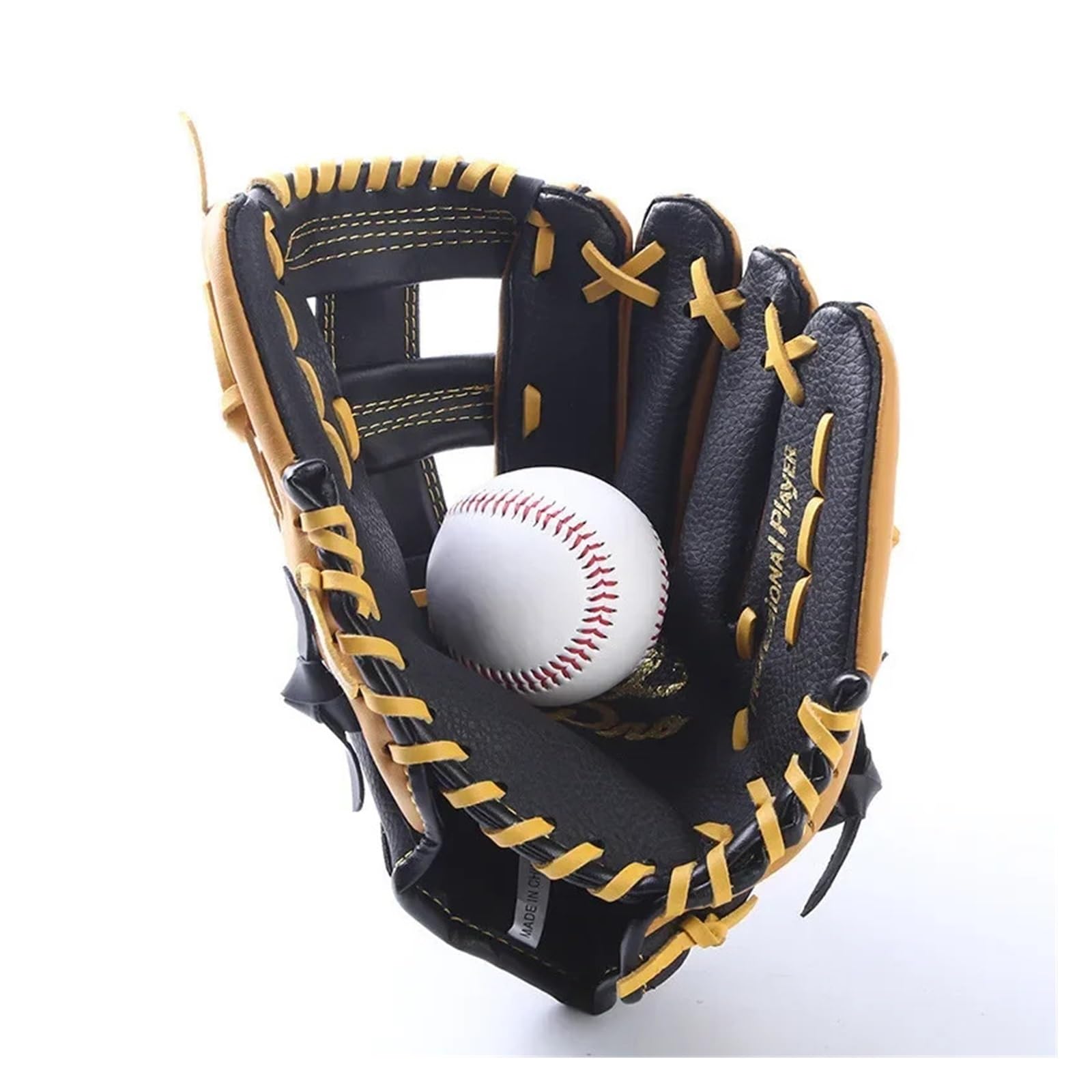 11.5/12.5 "Cuero Guantes de béisbol profesional mitt Softbol formación Catcher equipo deportivo