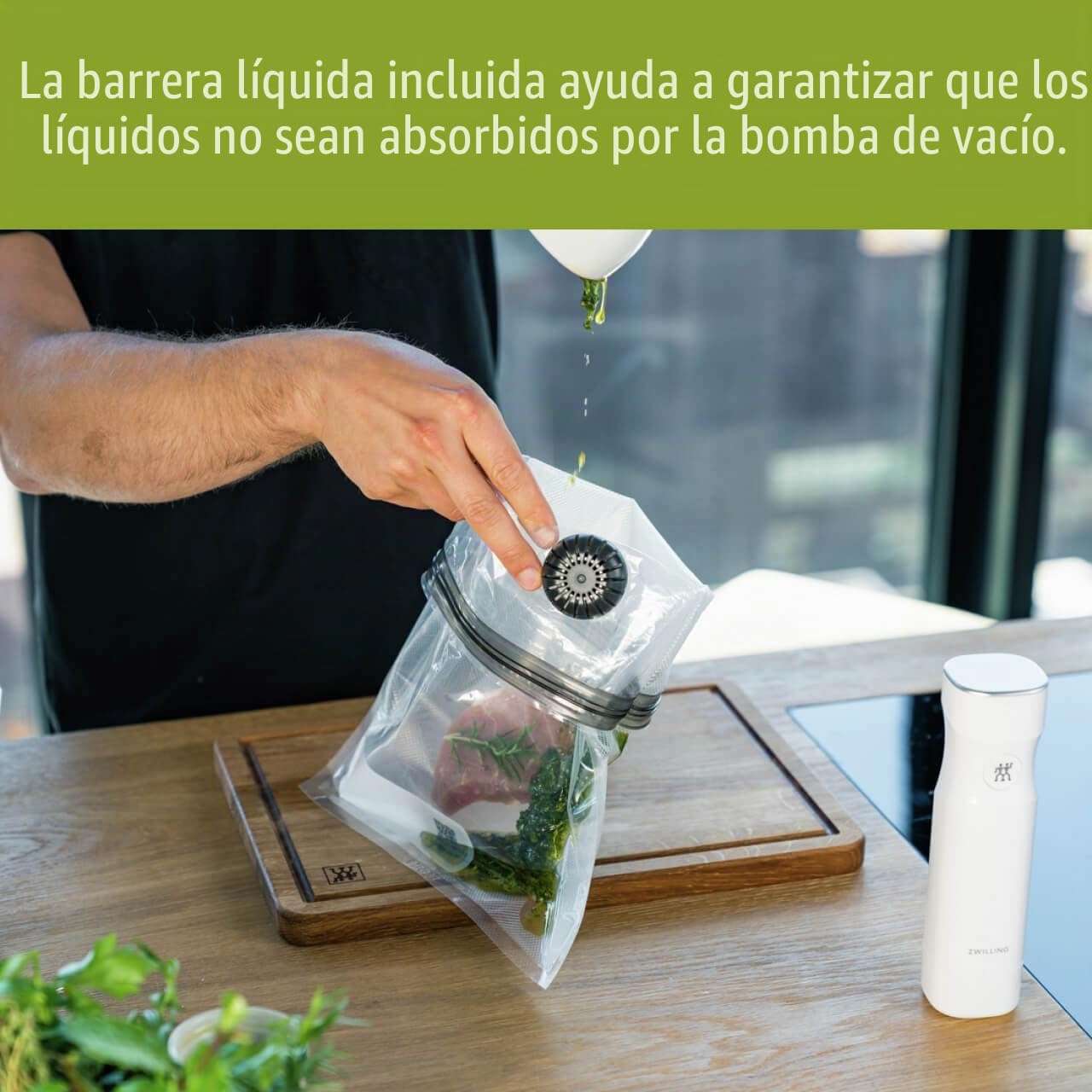 ZWILLING Fresh & Save - Juego de 30 bolsas selladoras al vacío para alimentos, 1/2 galón, bolsa Sous Vide, bolsa reutilizable para almacenamiento de alimentos para preparación de comidas, bolsas