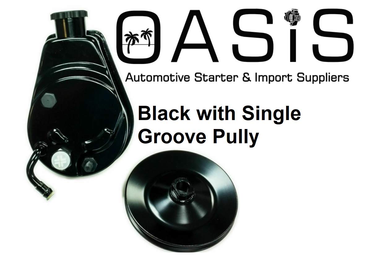 Power Steering Pump With Single Groove Pulley JM2000B - Fits 1966-1976 GM Saginaw Style, 4.1L 5.0L 5.7L Engines