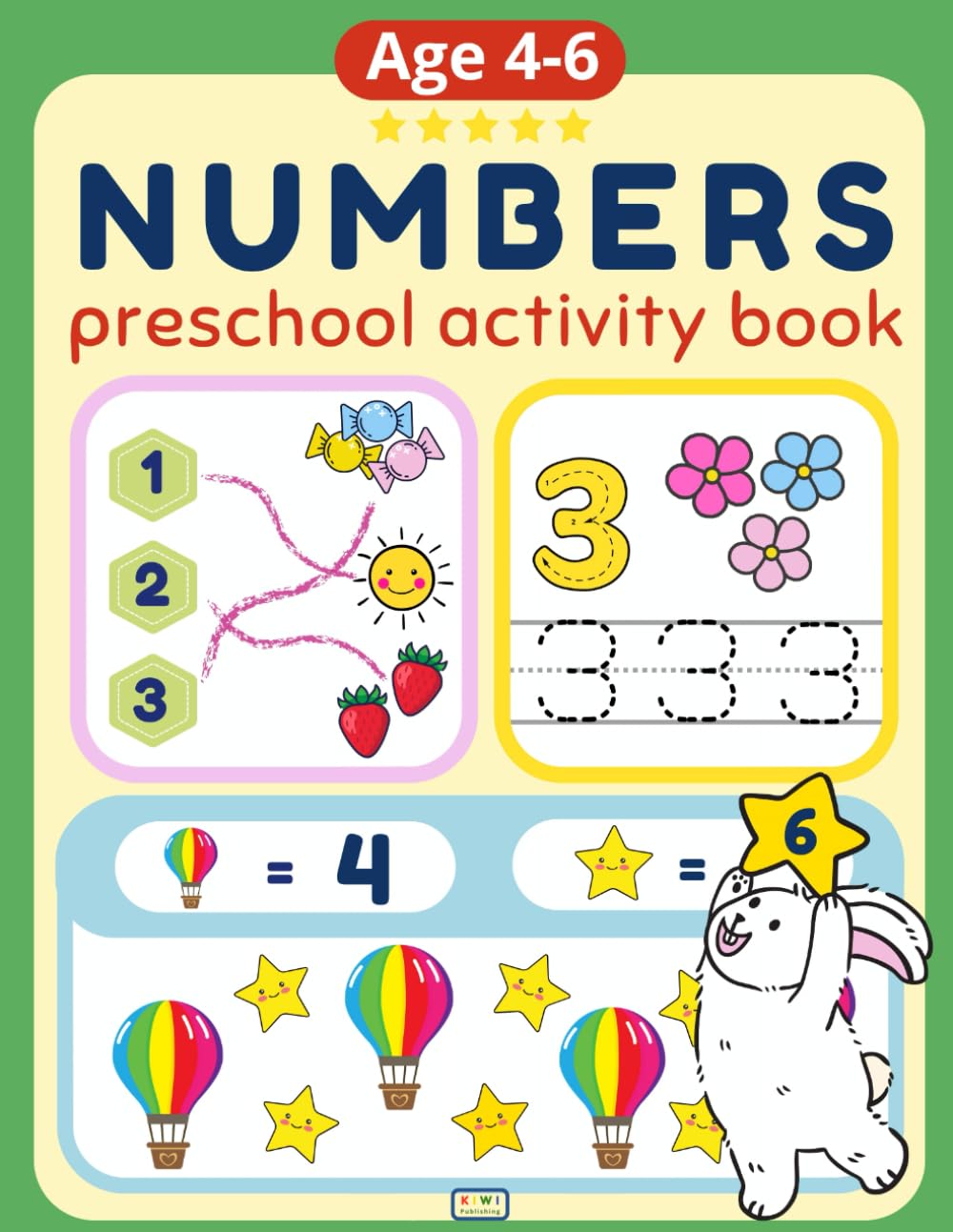 Numbers Preschool Activity Book: For Kids Ages 4–6. Learn to Write Numbers, Shapes & Color by Number