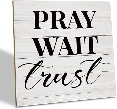 Decoración cristiana, placa de madera, letrero decorativo de madera, decoración de madera inspiradora, decoración cristiana para el hogar,