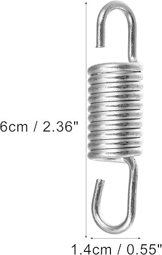 Miniatura 6 de X AUTOHAUX 2 unids 2.4 in de longitud plateado tono plateado acero motocicleta pedal de freno resorte de retorno para Suzuki