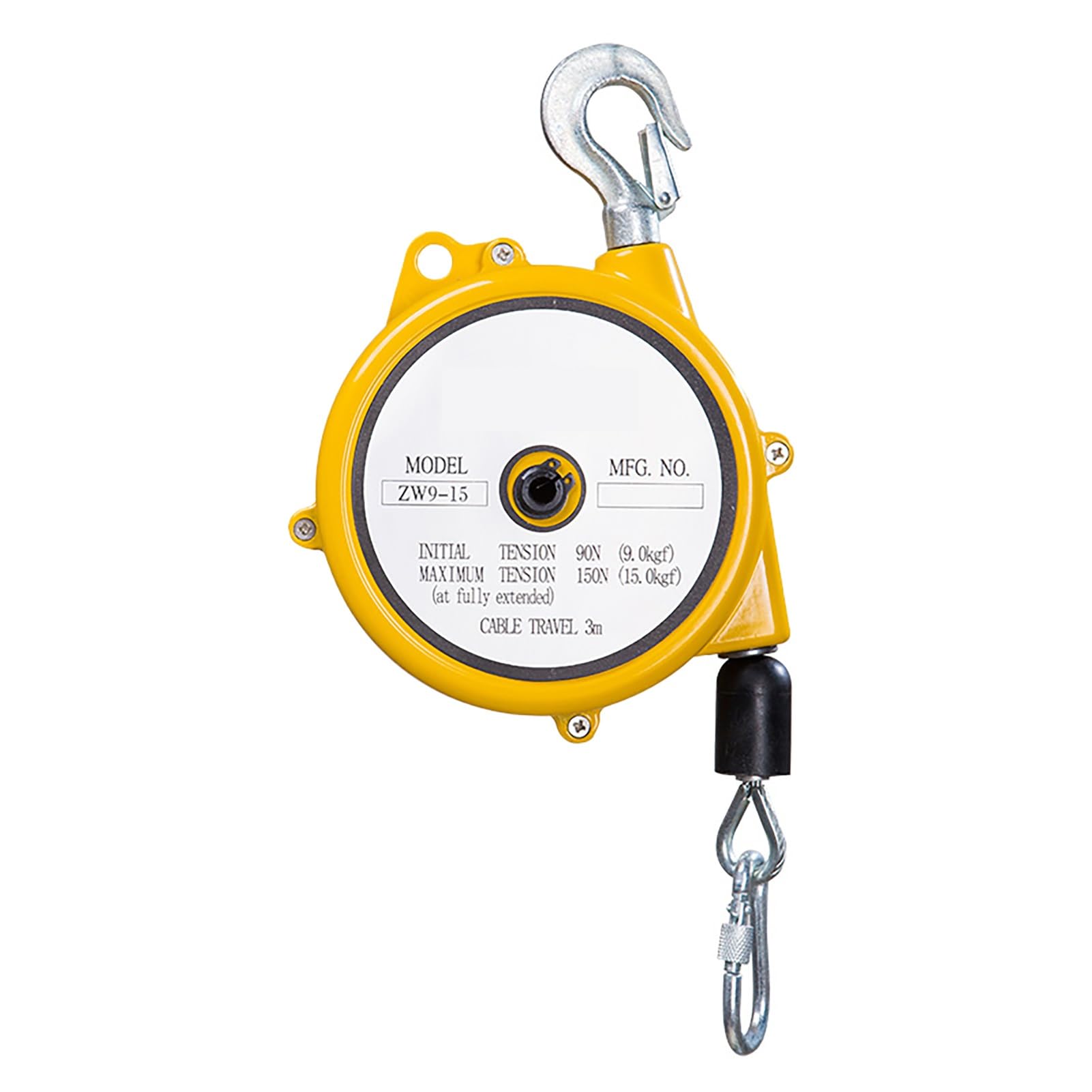 Rohcghc One Color Spring Balancer, Spring Balancer Heavy Duty, Retractable For Assembly Line Auline Automobile Mold, Parts Welding Wire Rope Length(3M9-15Kg)