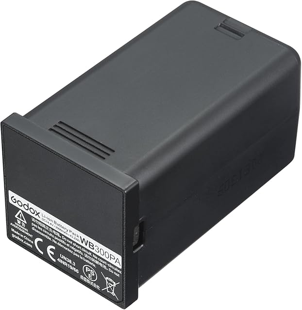Godox WB300P Battery Replacement, AD300Pro Lithium Battery Pack, 14.4V 2600mAh Flash Battery for Godox AD300Pro Outdoor Flash