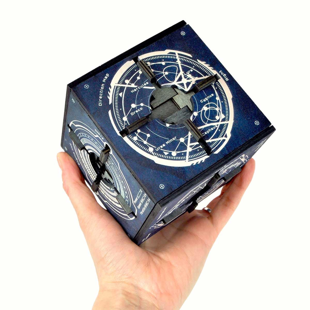 Logica Juegos Art. Vega - Cofre Secreto - Rompecabezas de Madera - Dificultad 6/6 Experto - Serie Star Adventures