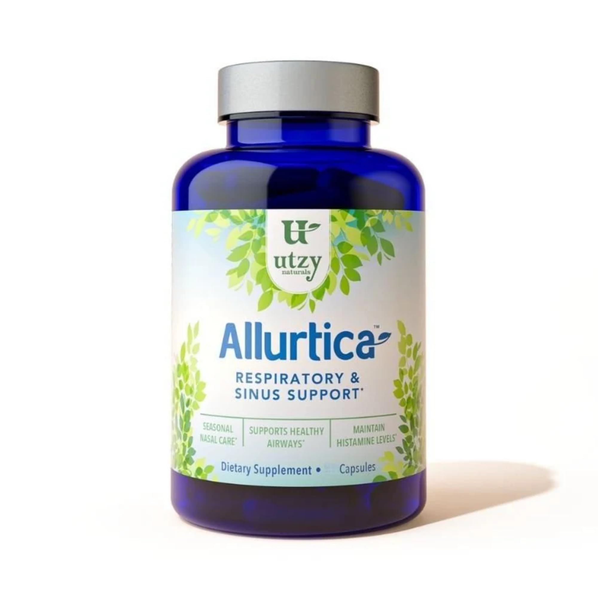 Utzy Naturals Allurtica | Sinus & Respiratory Support Supplement | 120 Caps 120 Count (Pack of 1)