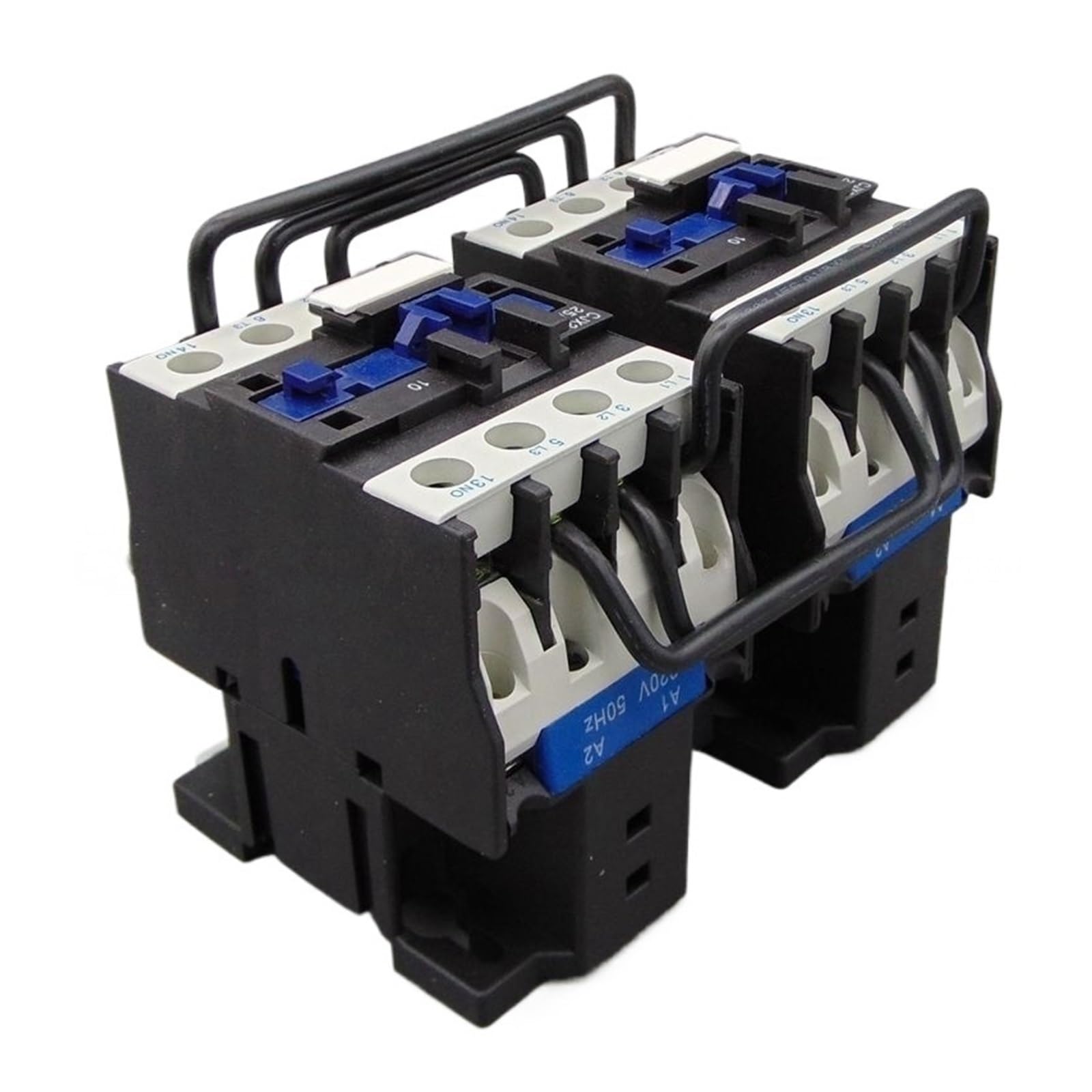 Contacteur Inverseur CJX2-1210N, Tension De Verrouillage Mécanique 380V 220V 110V 36V 24V Consommation Puissance Faible Contacteur Ménage(AC 110V)