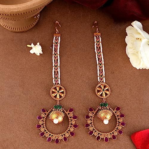 Bela Royal Long Earrings, Regal Style