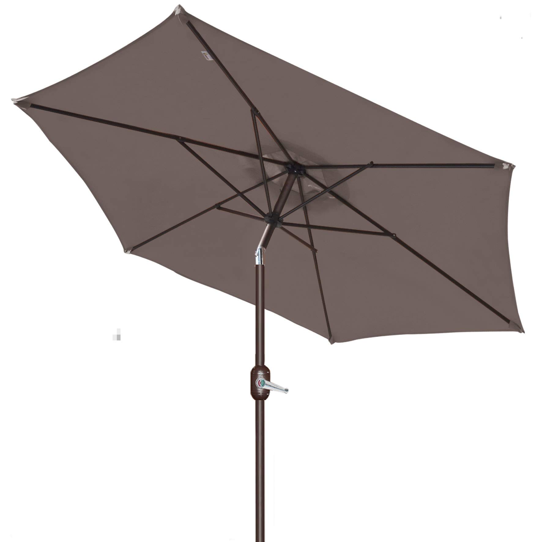 Strong Camel 8' (2.5m) Parasol New Patio Garden Umbrella Sunshade Market Outdoor (Taupe)