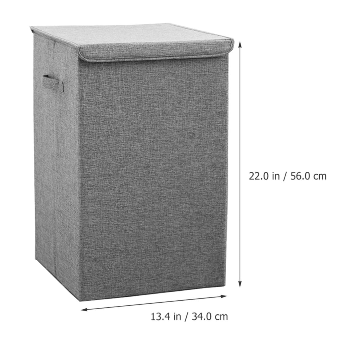 Cesto portabiancheria grande in tessuto con coperchio, versatile e portatile per la casa e spazi angusti
