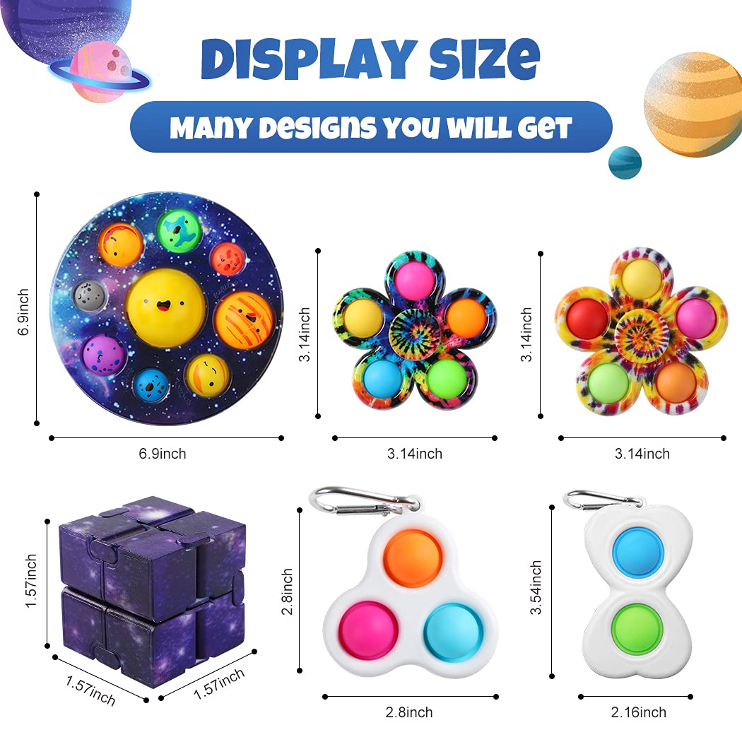 VARWANEO Simple Dimple Fidget Popper Toys, for Kids