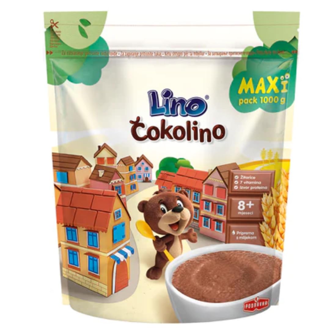 Lino Cokolino - Bolsa para papilla de bebé (cereales, 1000 gramos, 5 unidades)