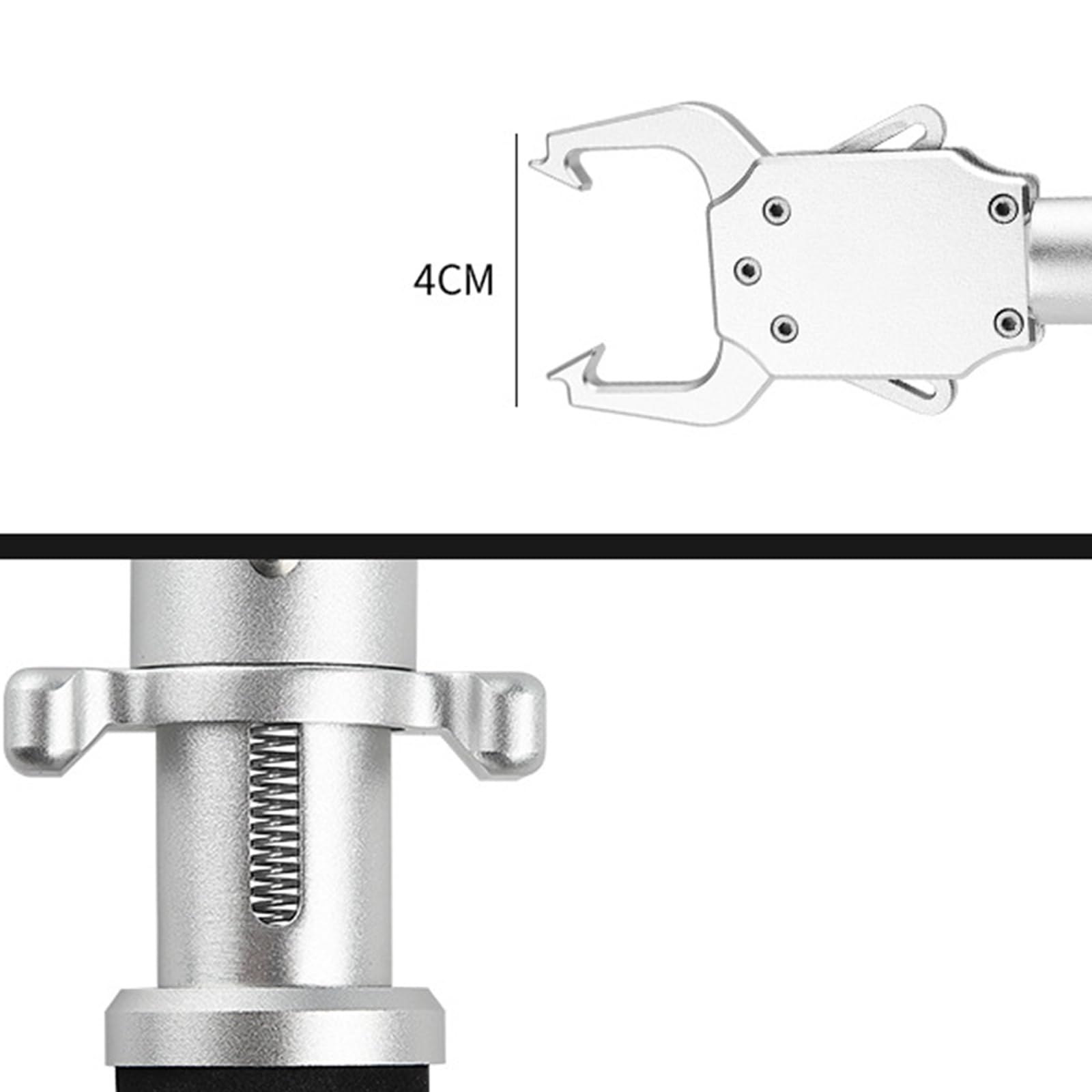 Zangen Lippengriff Fisch Controller, Aluminiumlegierungen, Fisch Lippengreifer Körperklemmen mit rutschfestem und Lanyard Angelklemme