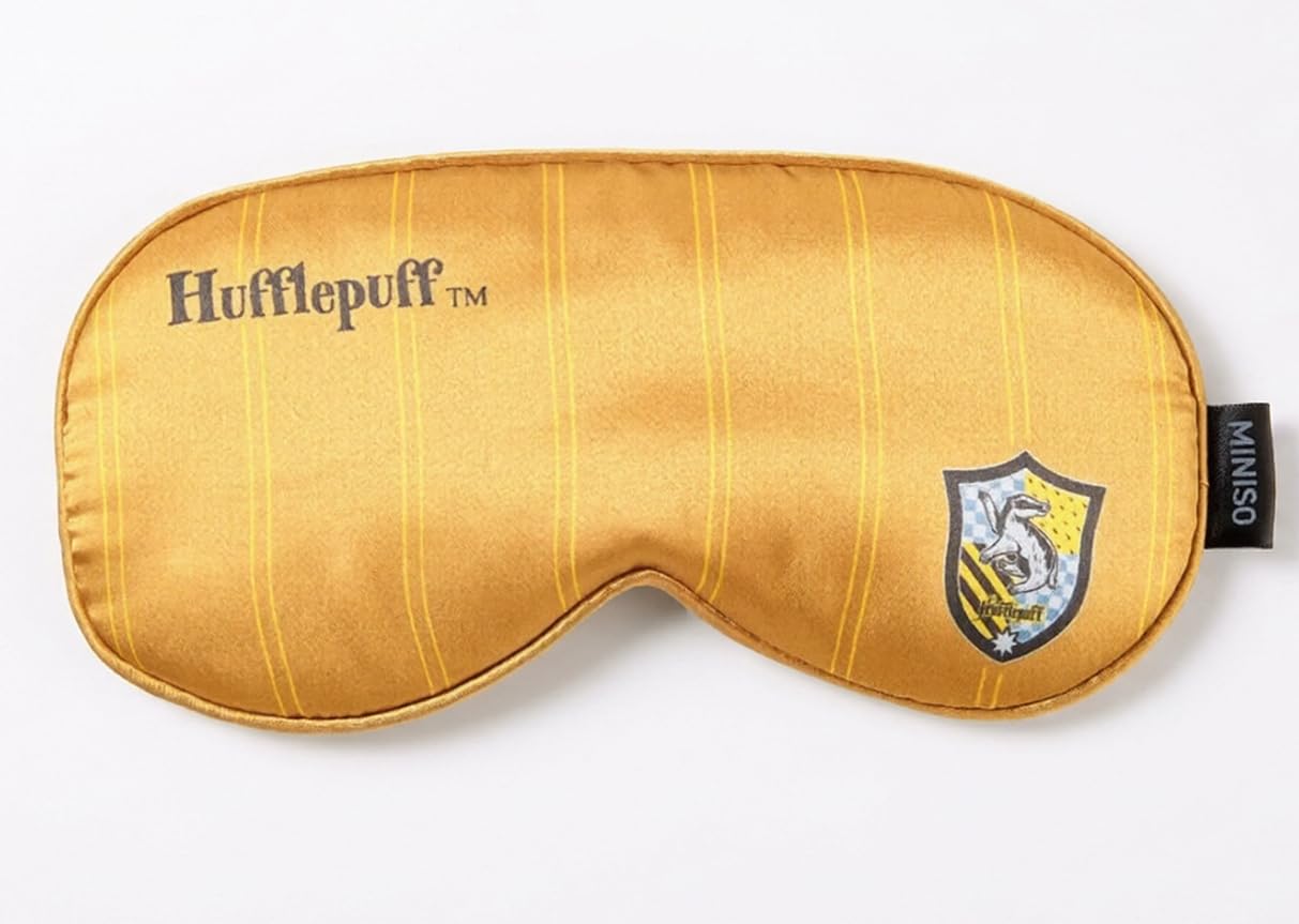 MINISO Harry Potter Hufflepuff Sleep Mask – Comfortable Light Blocking Eye Mask for Rest, Travel & Relaxation-image-39