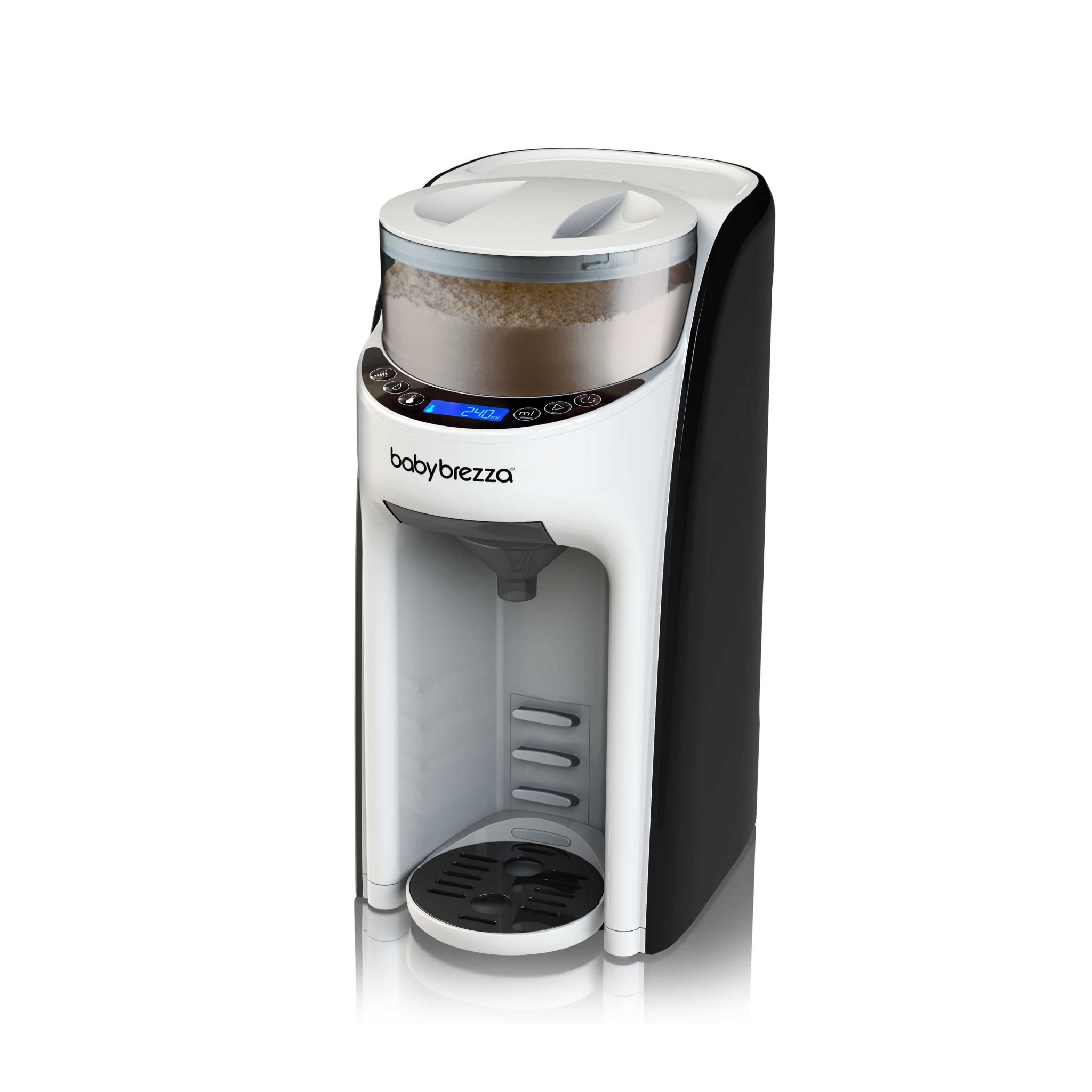 Baby Brezza Formula Pro Advanced Automatischer Flaschenzubereiter | Mischt Milchpulver & Wasser perfekt per Knopfdruck – 3 Temperaturen – Für alle Flaschen & Pulver – BPA-frei – Weiß/Schwarz